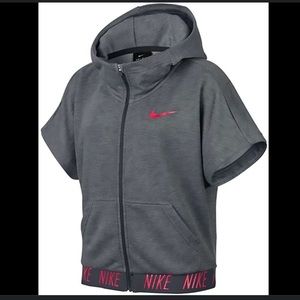 Nike Dry Core‎ Studio Short Sleeve Full Zip Hoodie